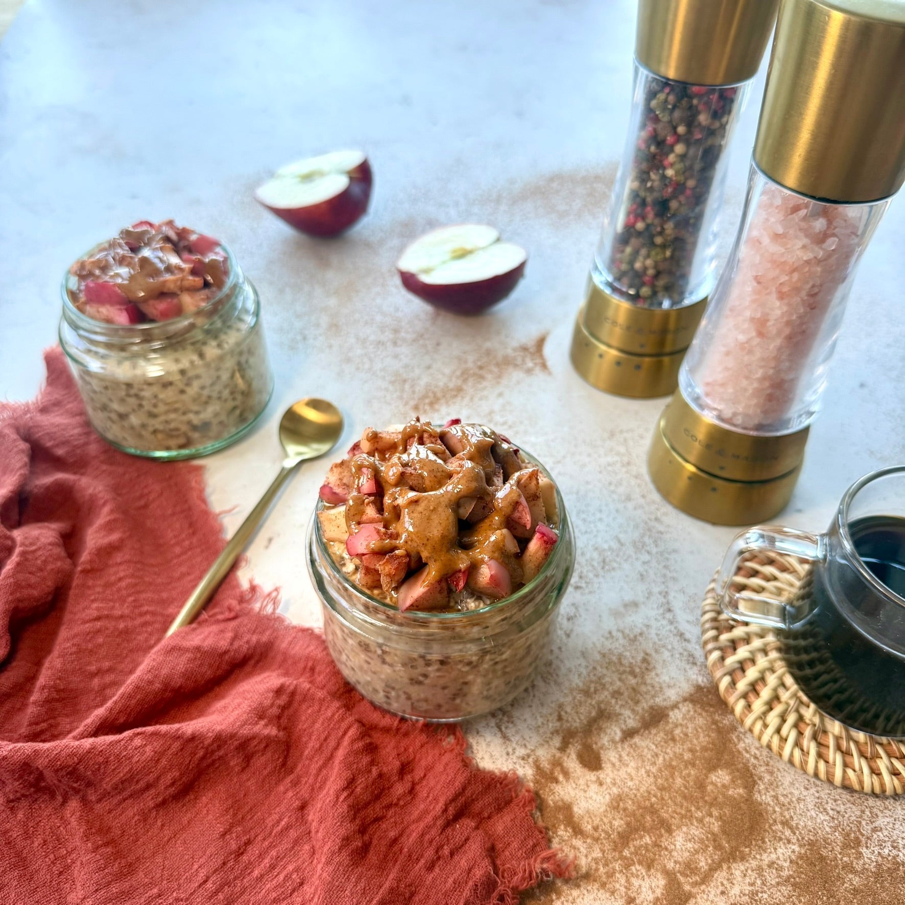 Vegan Apple & Cinnamon Overnight Oats