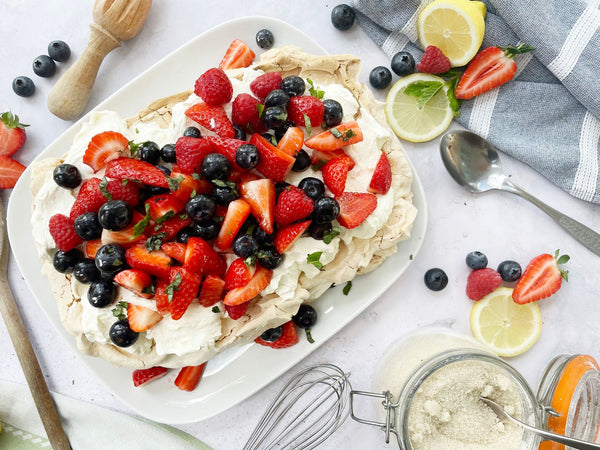 Eton Mess with Basil and Mint