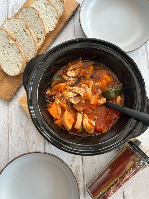 Gluten Free Slow Cooker Chicken & Butternut Squash Stew