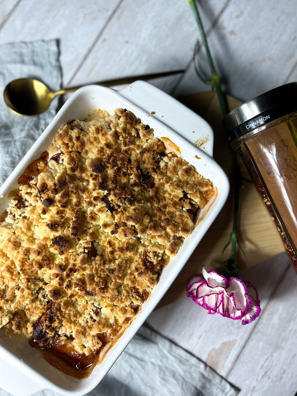 Gluten Free Apple & Rhubarb Crumble